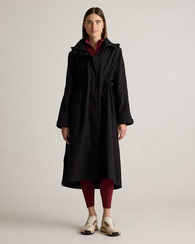 True Black Trench imperméable et résistant aux intempéries