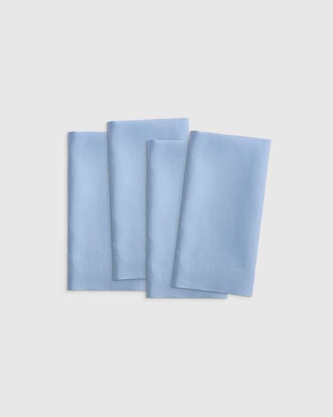 Marina European Linen Wide-Hem Napkins (Set of 4)
