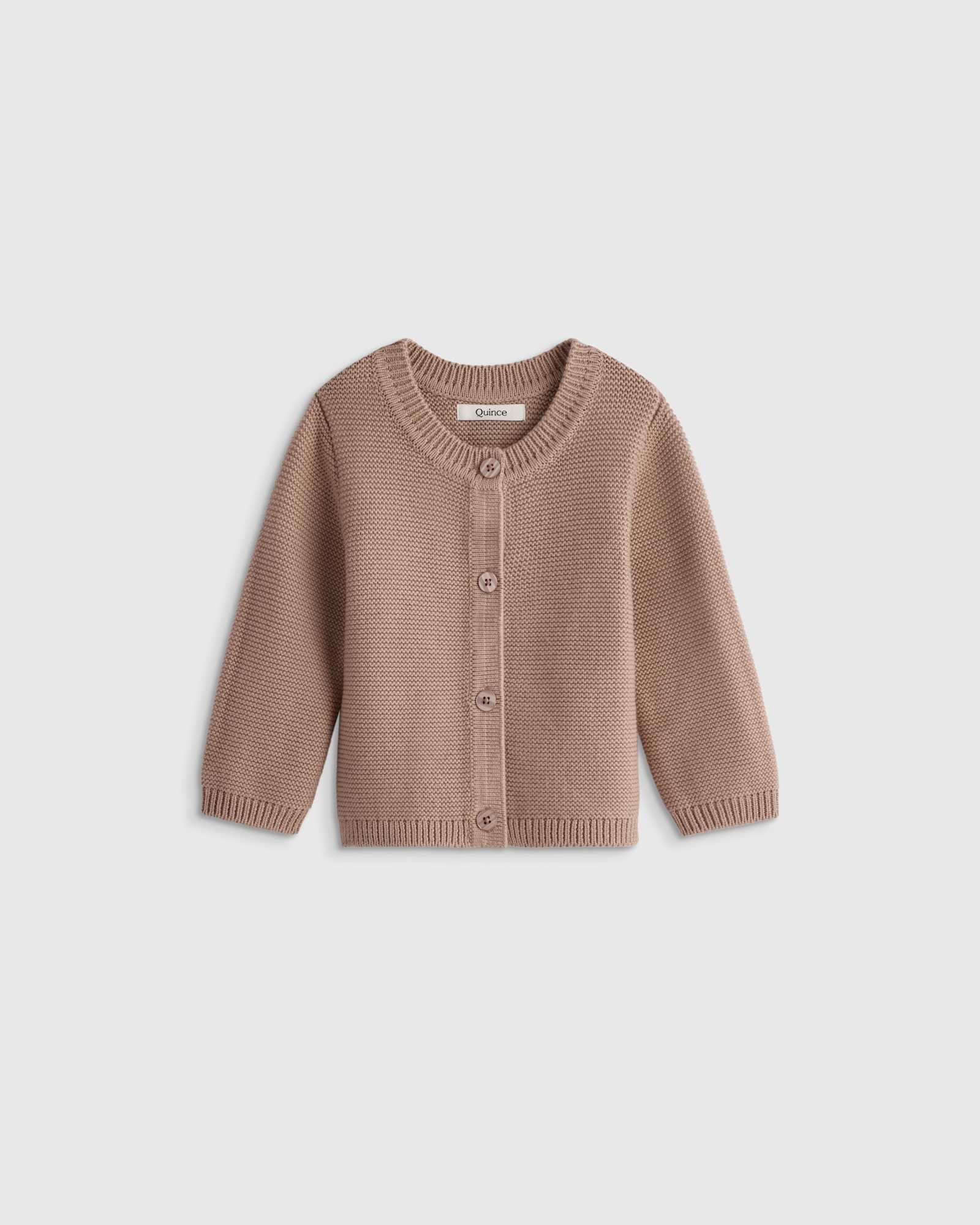 oatmeal 100% Organic Cotton Sweater Cardigan