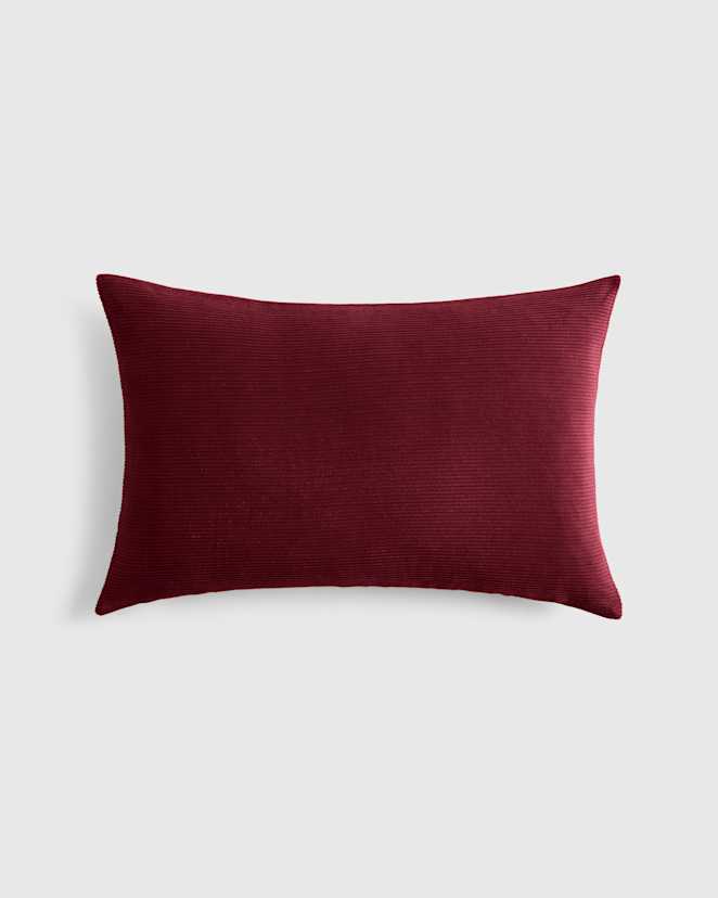 Bordeaux Corduroy Cotton Velvet Pillow Cover