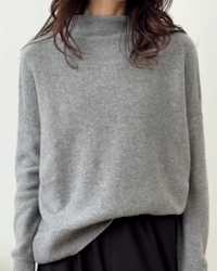 Mongolian Cashmere Funnel Neck Sweater Jamie-Lee Burns 4x5 thumbnail02