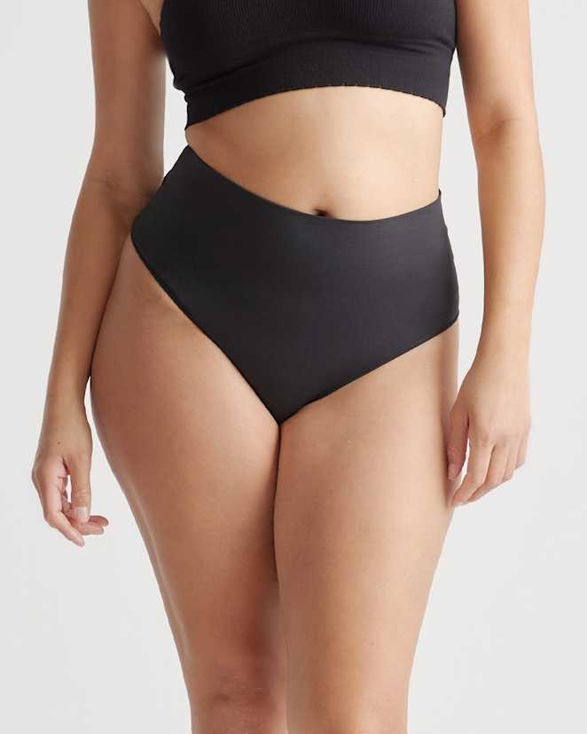 Black Shaping High-Waisted Thong (3-Pack)