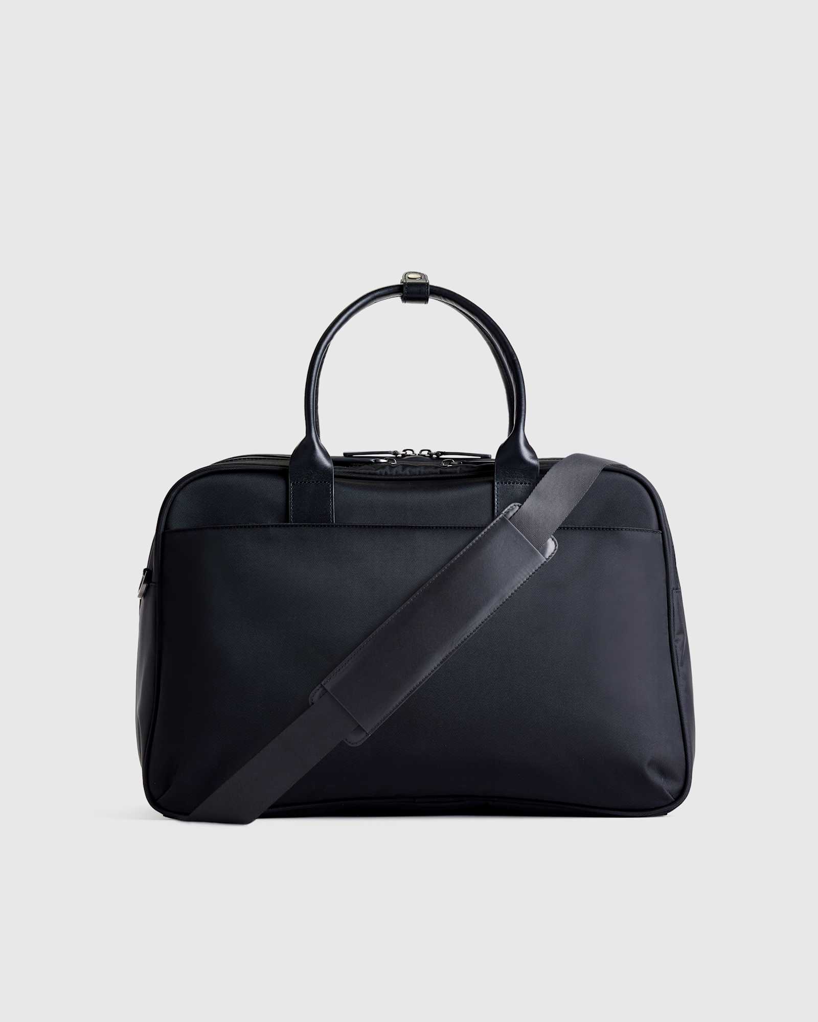 Black Voyage Nylon Split Travel Bag