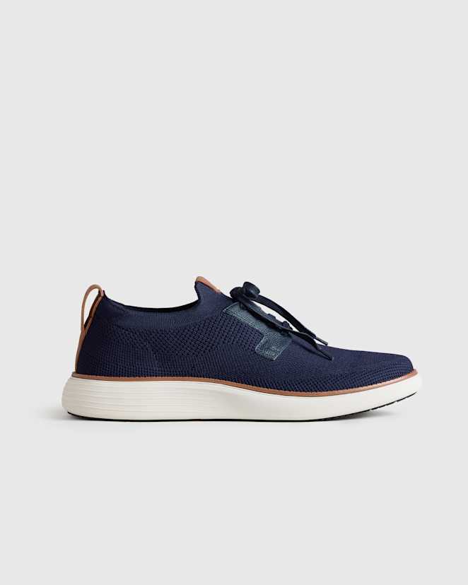 Dark Navy Engineered Knit Derby Sneaker