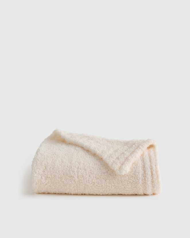 Ivory Ultra Cozy Baby Blanket