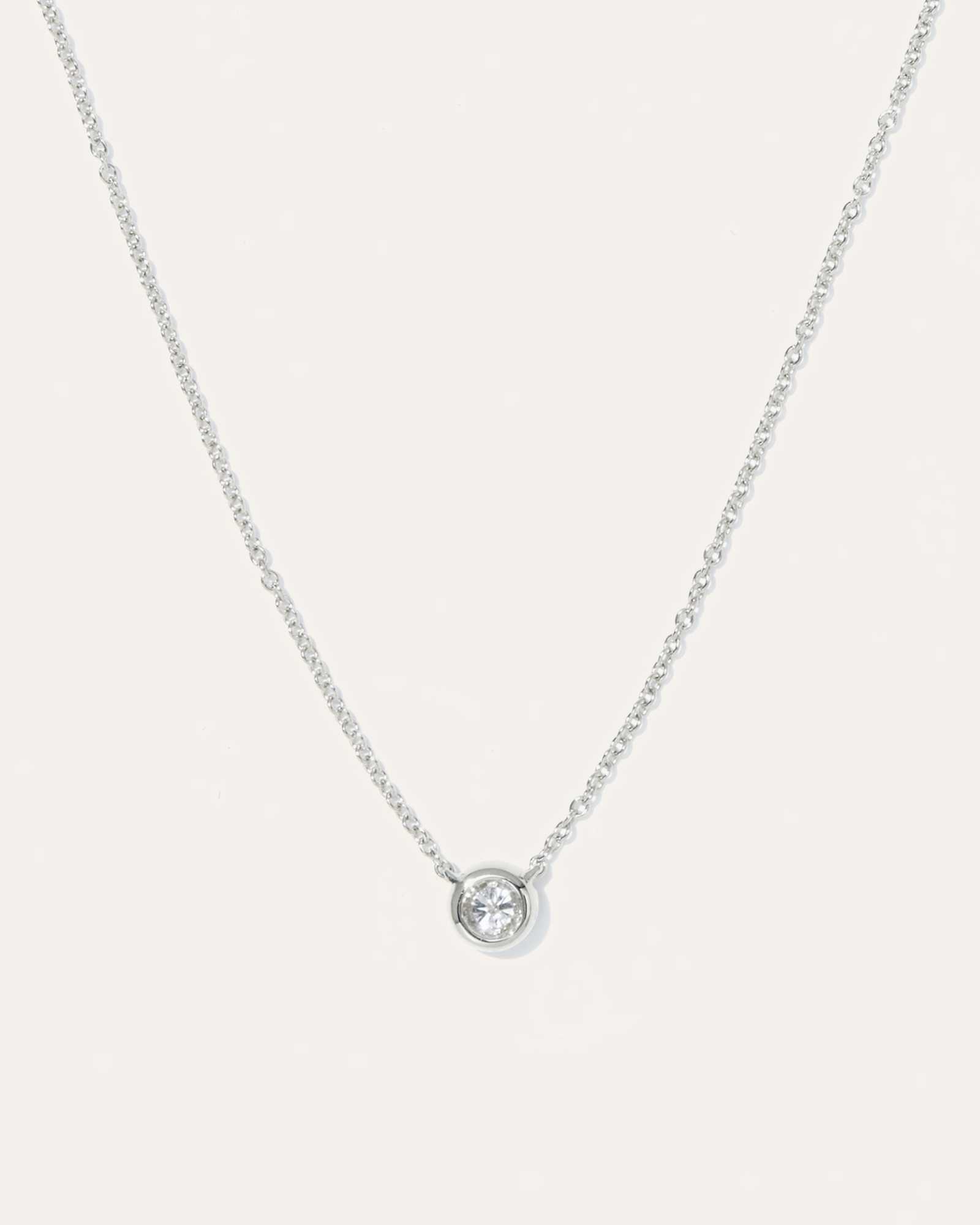 Diamond Bezel Necklace