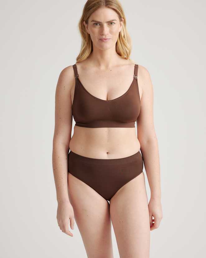 Cocoa Seamless Nursing Bra