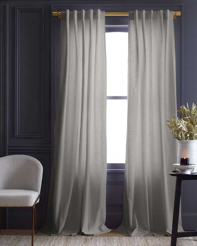 Cloud Cotton Slub Curtain