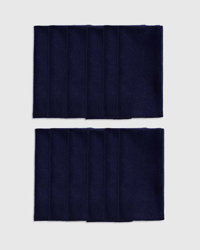 Navy Organic Cotton Napkins (Set of 12)