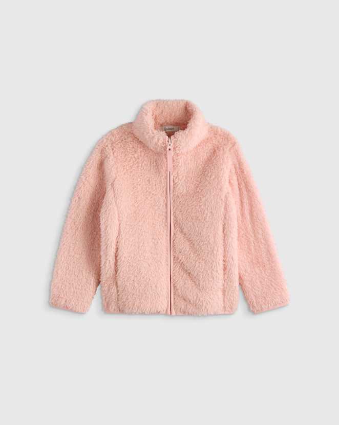 Cozy Pink Recycled Sherpa Fleece Jacket