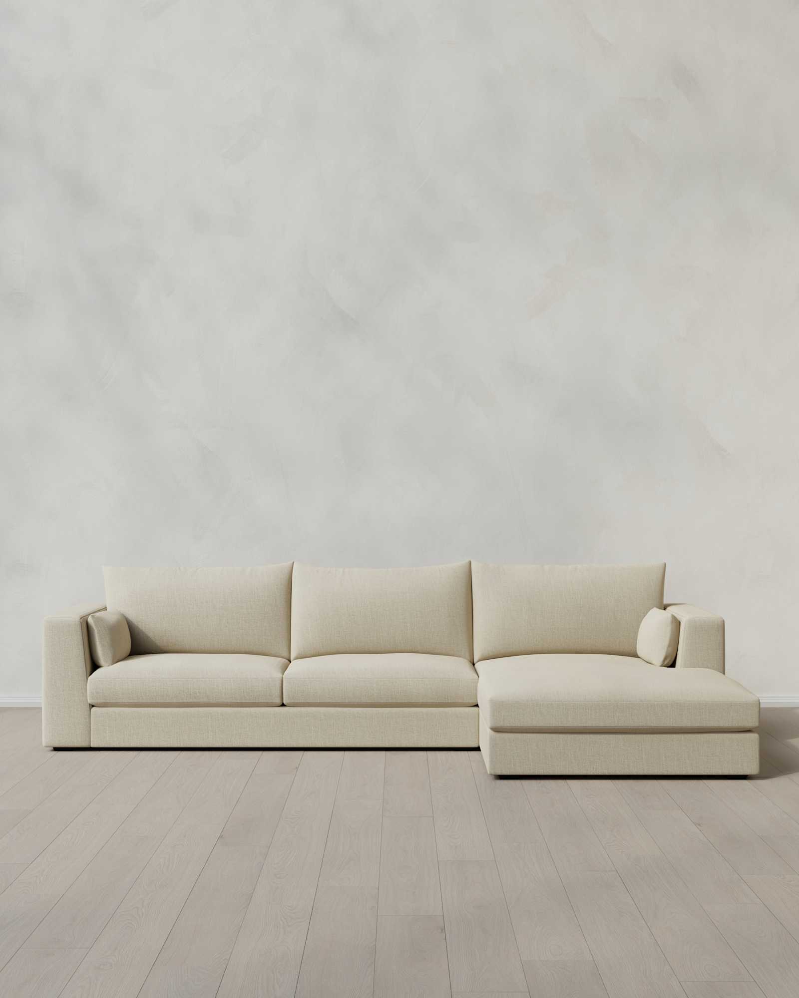 Quince Ellery Collection Right Arm Chaise Sectional Bru MEX Sand