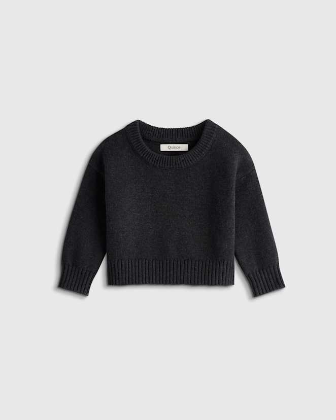 Charcoal Pull 100 % coton biologique à col rond