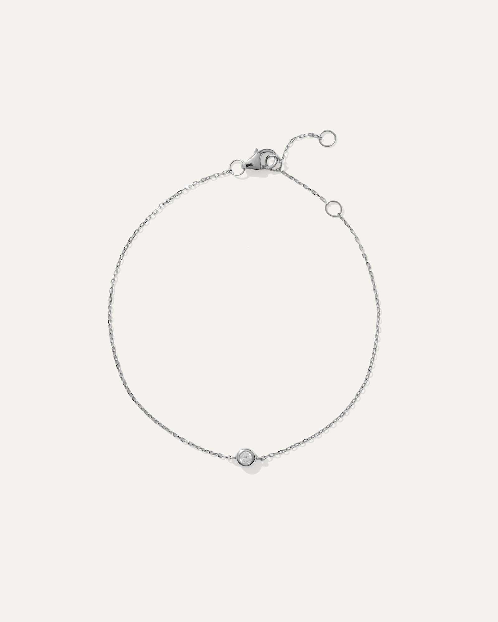 Diamond BEaded Bracelet WG