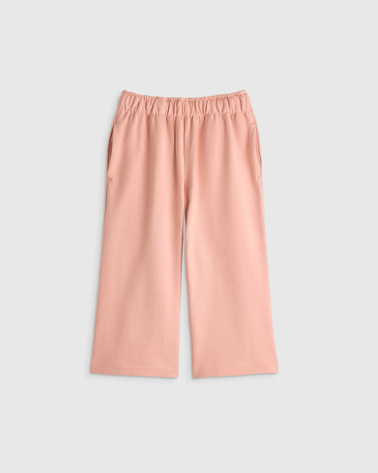 Pink Rose Girls Organic Cotton French Terry Wide Leg Pant