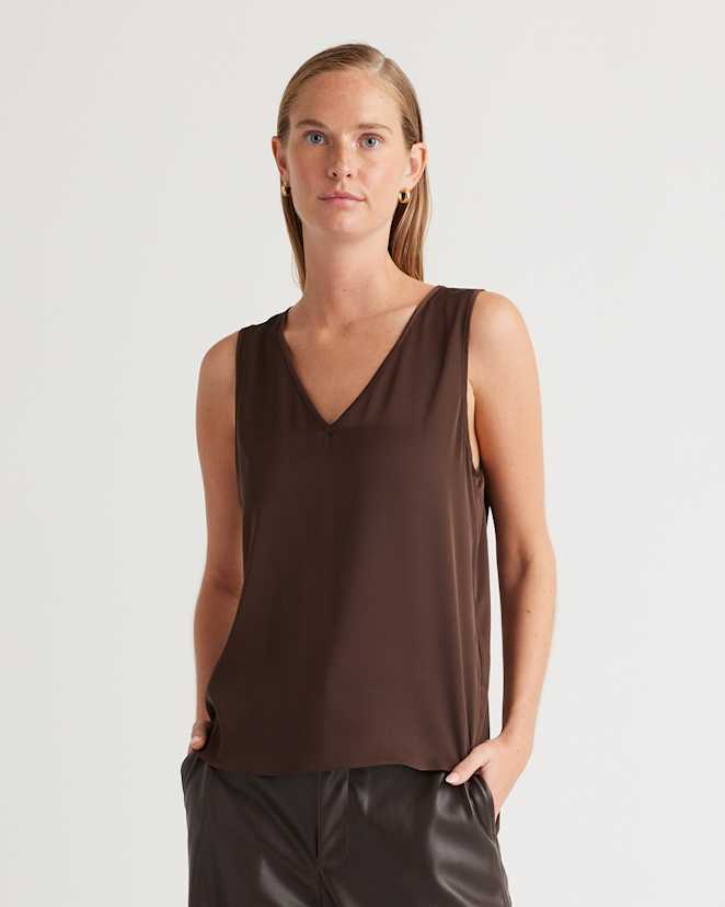 Hot Fudge Washable Stretch Silk Tank