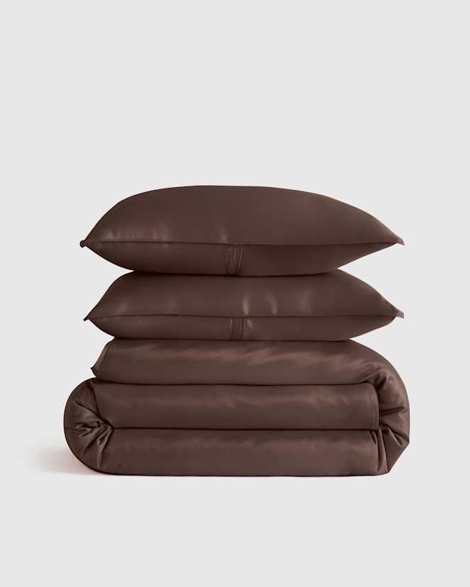 Espresso Bamboo Duvet Cover Set