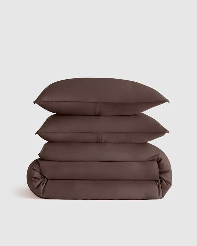 Espresso Bamboo Duvet Cover Set