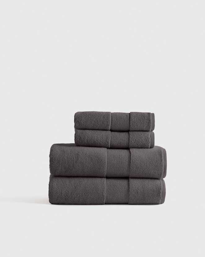 Charcoal Classic Organic Turkish Cotton Bath Bundle (4 pieces)