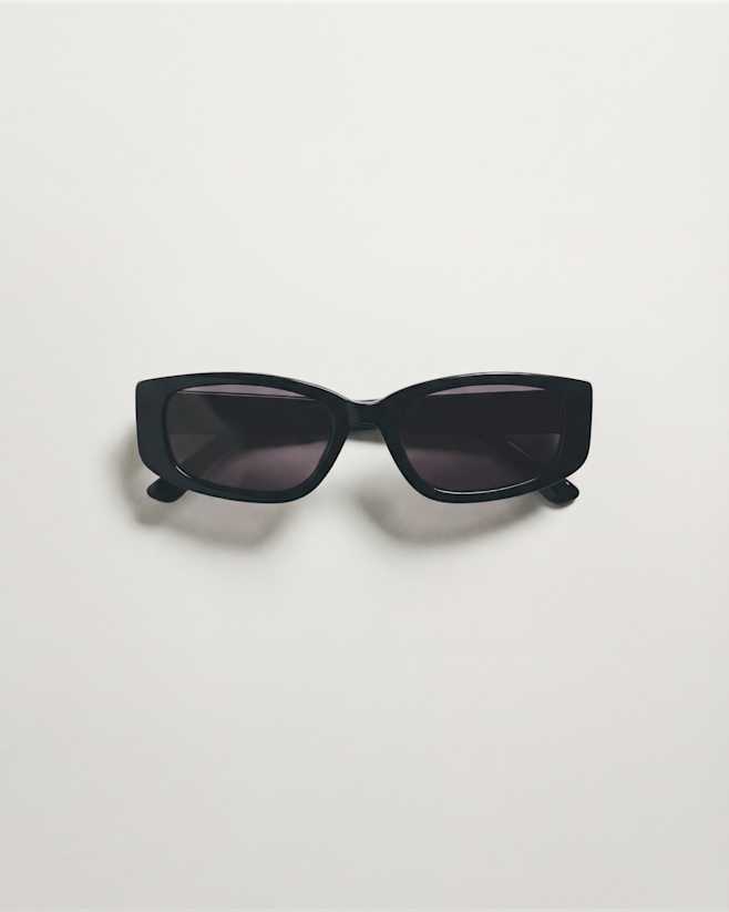 Black with Grey lens Granada Polarized Acetate Sunglasses