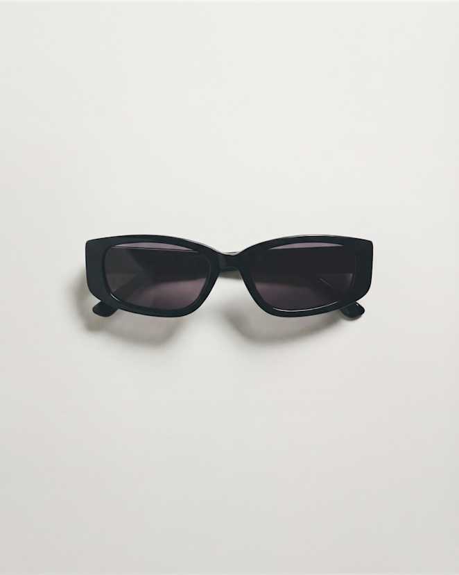 Black with Grey lens Granada Polarized Acetate Sunglasses