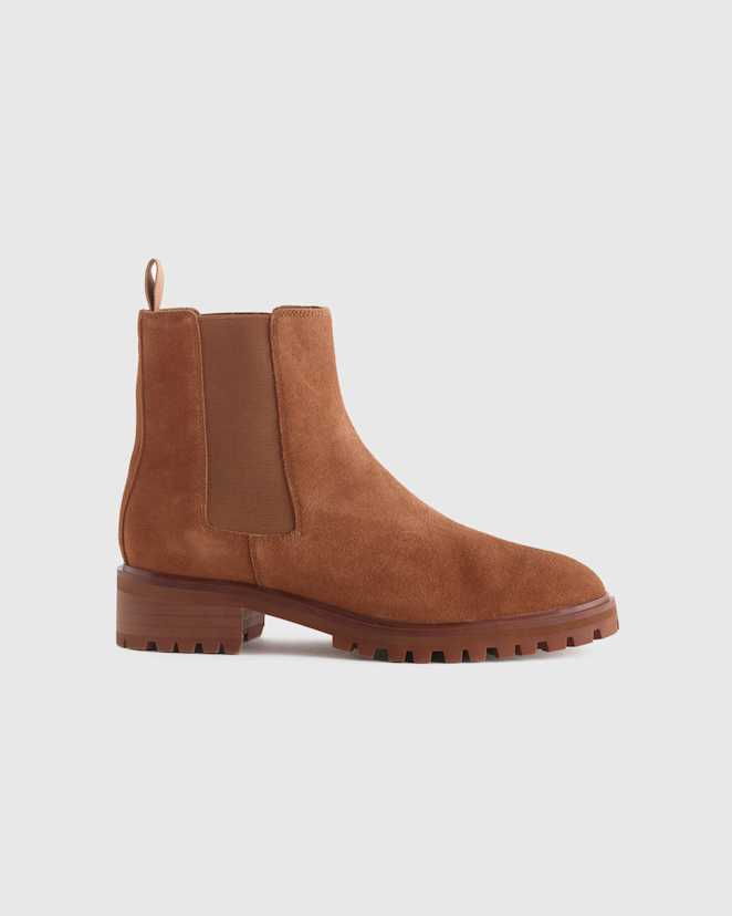 Cinnamon Suede Chelsea Boot