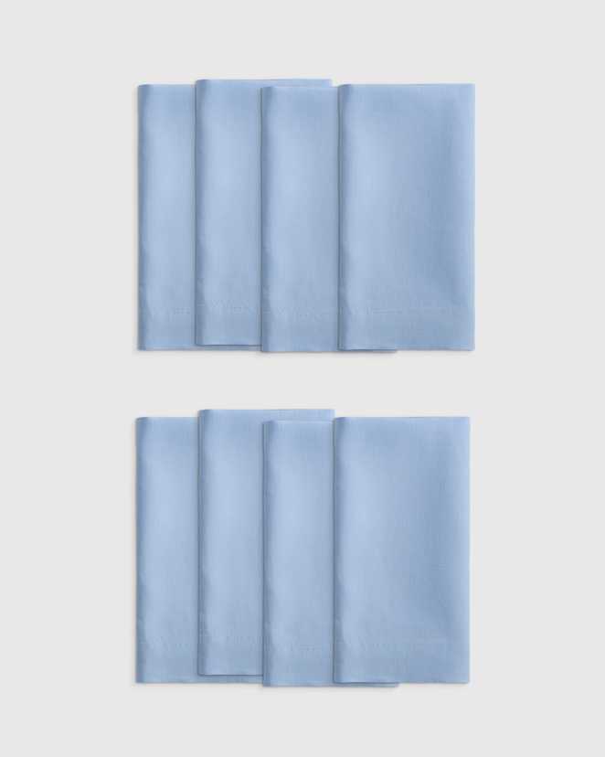 Marina European Linen Wide-Hem Napkins (Set of 8)