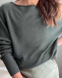 Mongolian-Cashmere-Boatneck-Sweater Moss Victoria Schnieder 4x5 Thumbnail