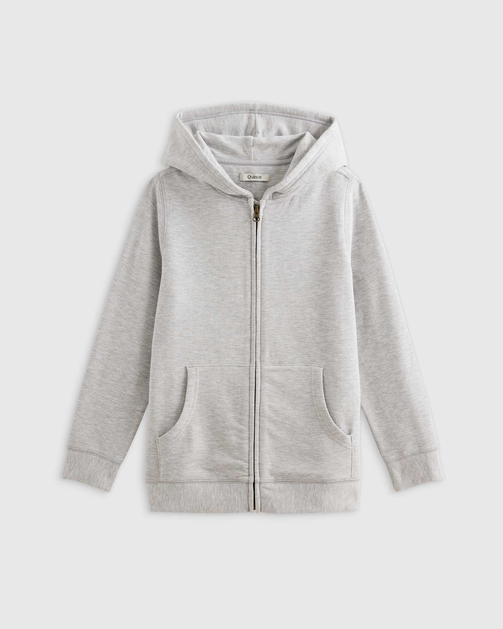 heather-grey SuperSoft Fleece Zip Up Hoodie