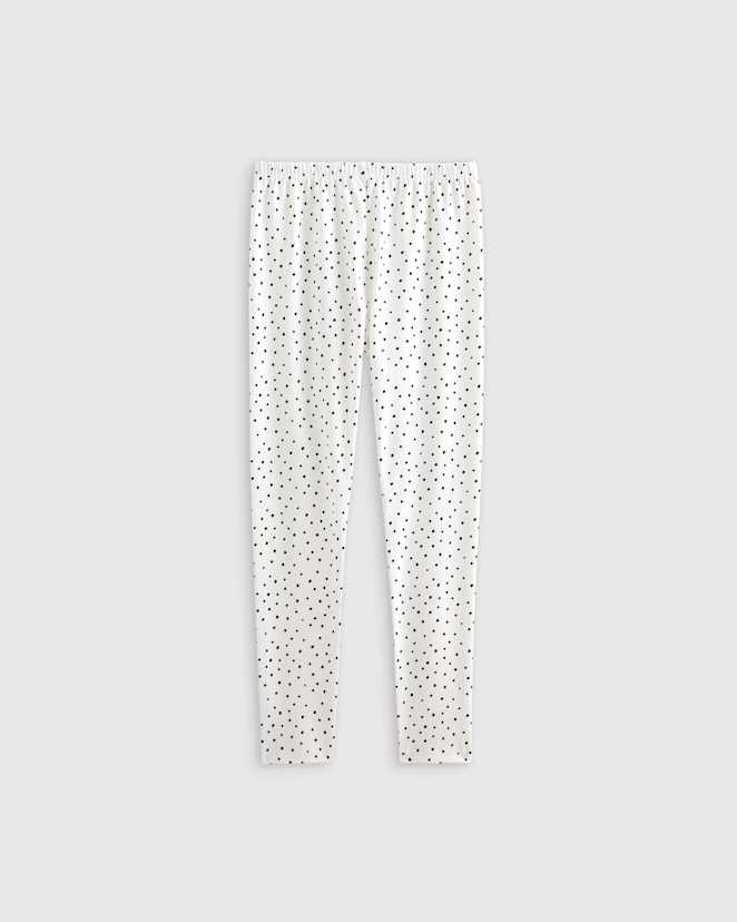 Black Dots Organic Cotton Leggings