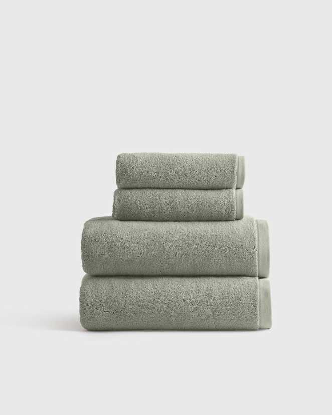 Sage Plush Organic Turkish Cotton Bath Bundle (4 pieces)
