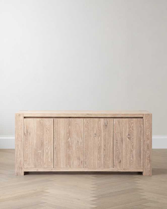 Washed Cream Reclaimed Oak Sideboard
