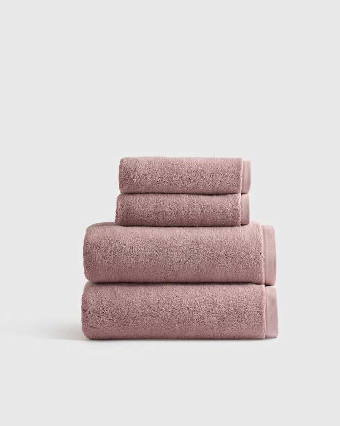 Dusty Mauve Plush Organic Turkish Cotton Bath Bundle (4 pieces)