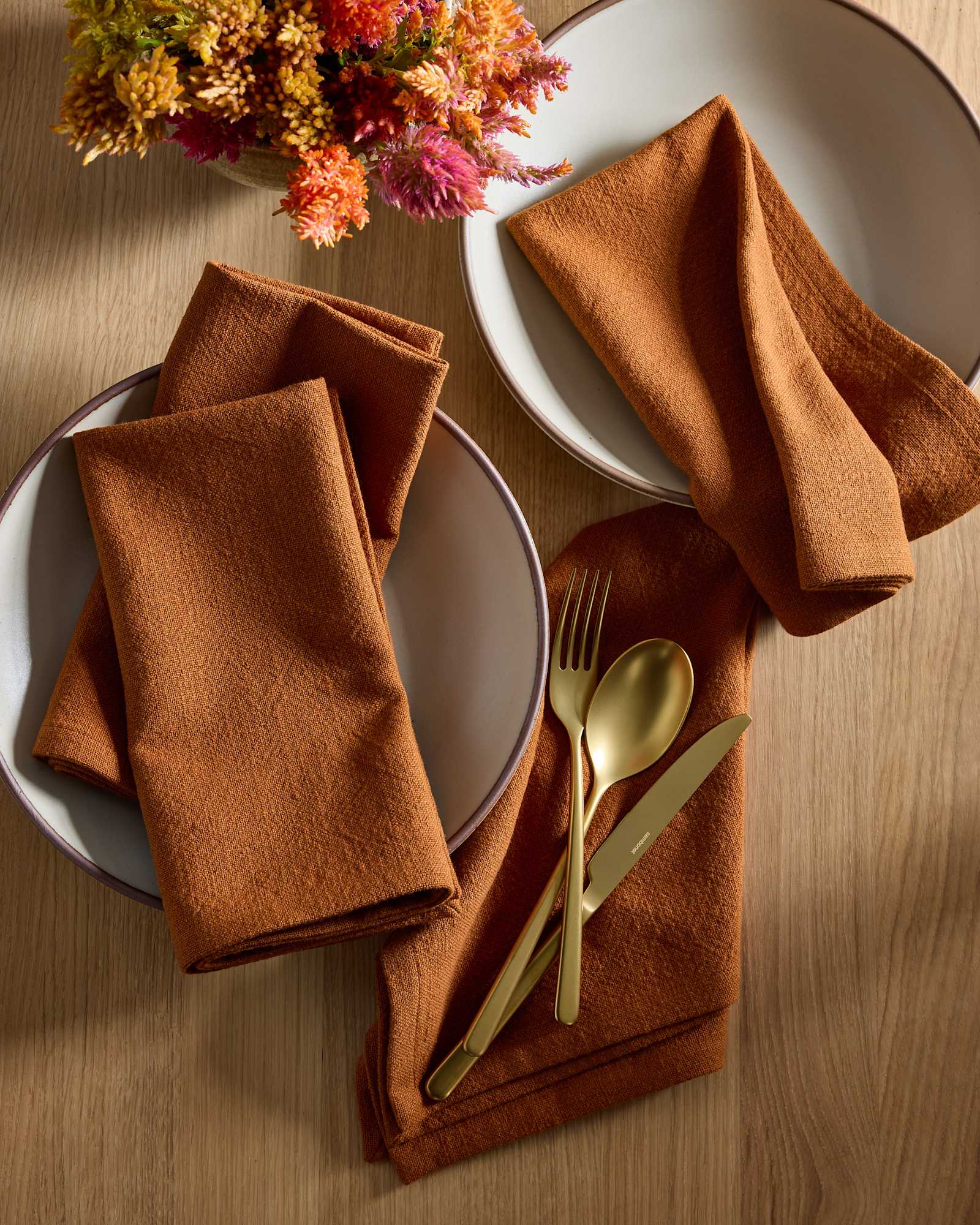 Terracotta Organic Cotton Napkins