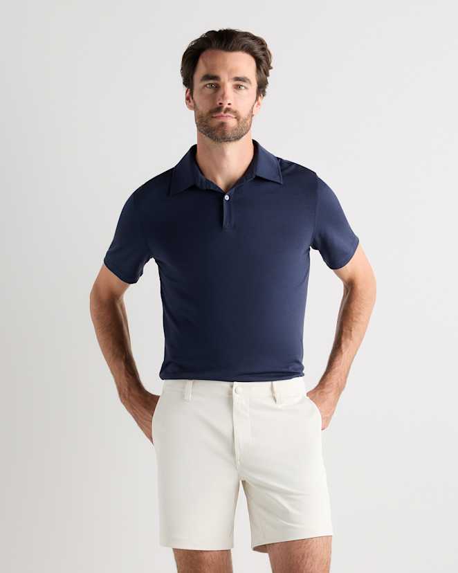 Navy Extra-Fine Australian Merino Polo