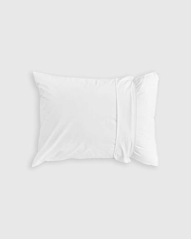 White 100% Cotton Pillow Protectors (Set of 2)
