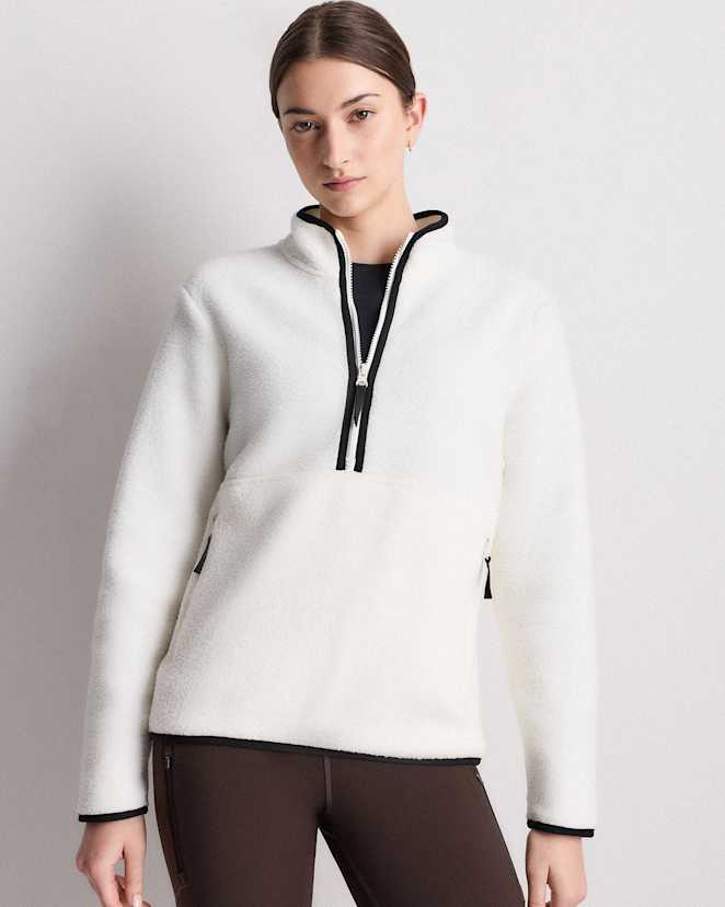 Frost/Black Sherpa Half-Zip Jacket