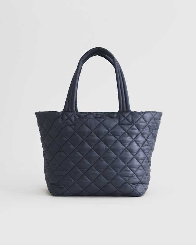 Navy Transit Quilted Carry-All Tote