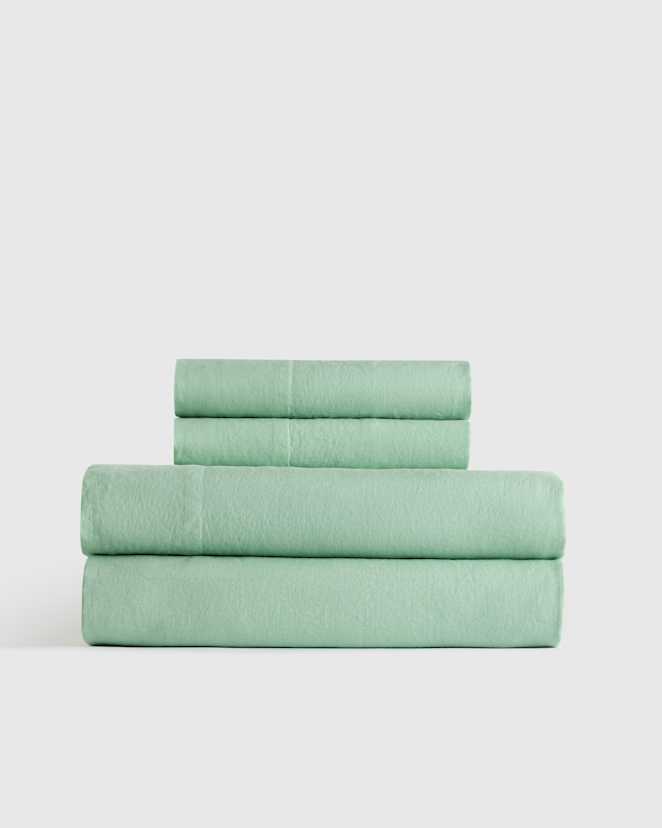 Jade European Linen Sheet Set