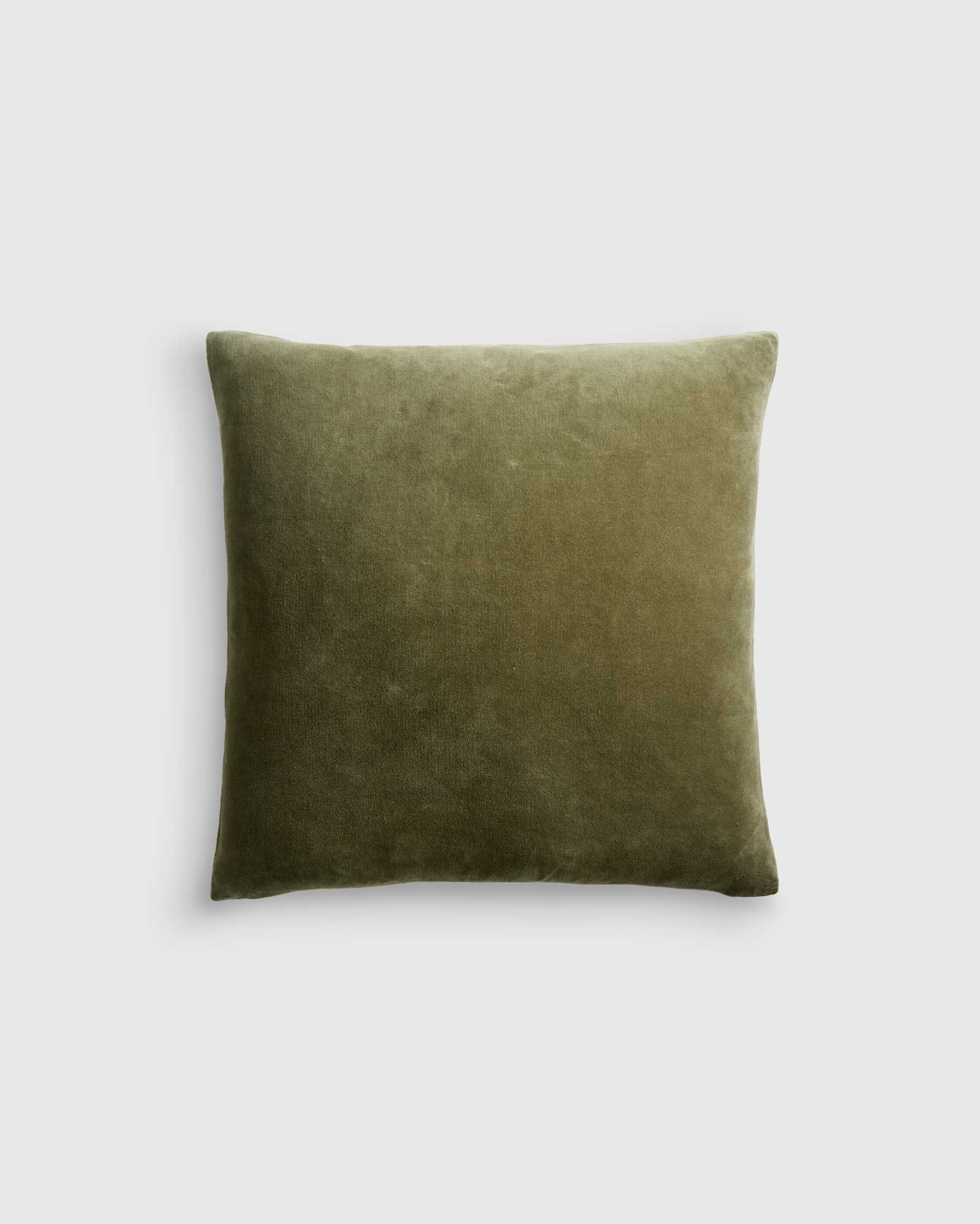 moss Classic Cotton Velvet Pillow Cover
