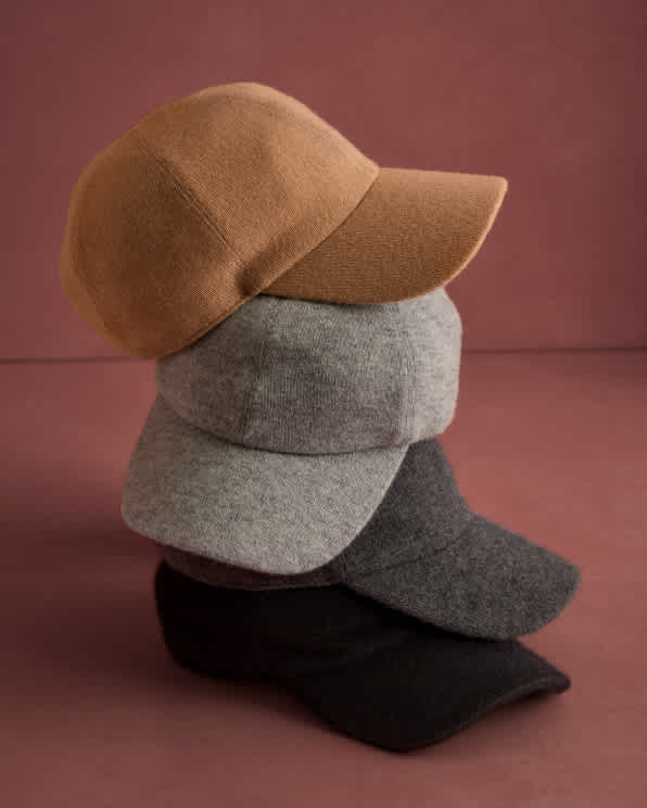 cashmerehats Camel Cashmere Baseball Cap