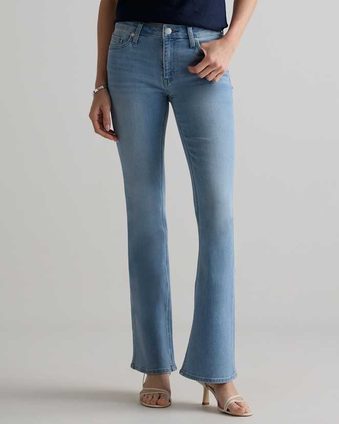 Frosted Blue Luna Stretch Flare Jeans