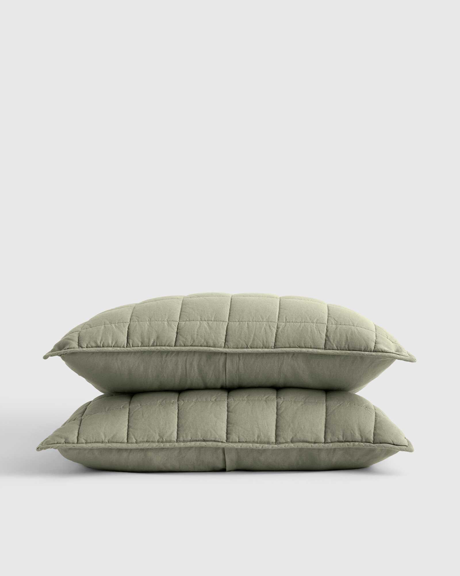 Willowleaf European Linen Box Quilted Pillowcase Set
