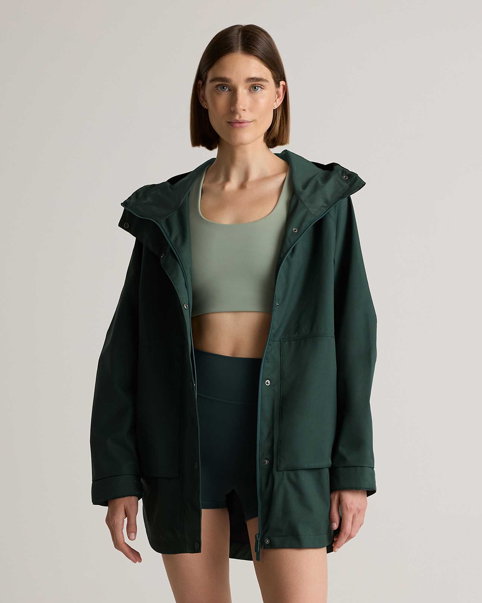 Dark Spruce Weather Proof Oversized Rain Jacket