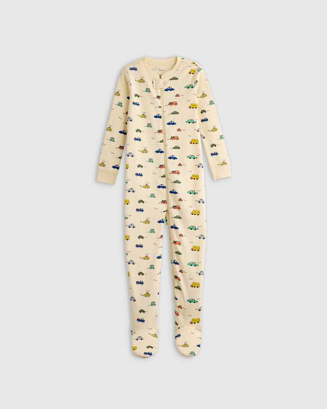 Cars 100% Organic Cotton Footie Pajama