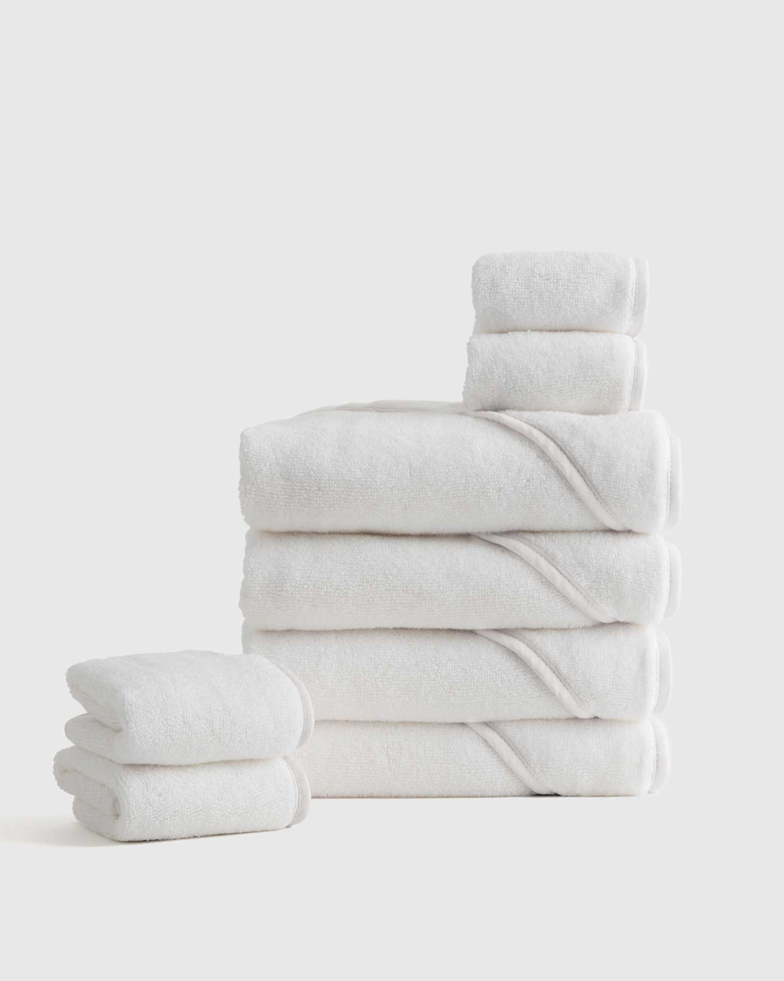 white Organic Turkish Cotton Baby Bath Bundle 8-Pack
