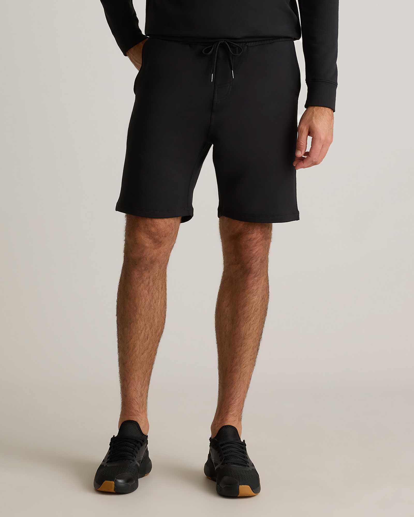 black Supersoft Fleece 7.5" Sweatshorts