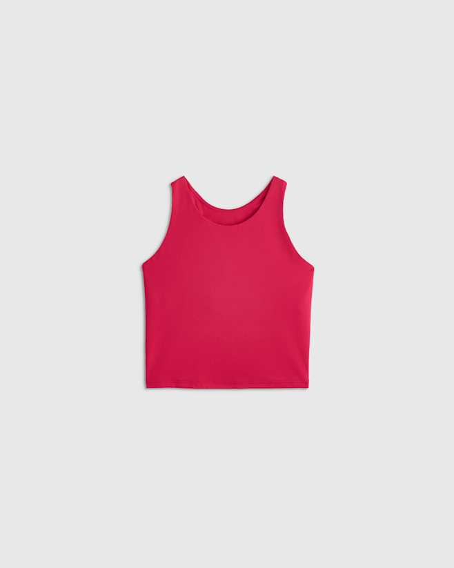 Amaranth Pink Girls Ultra-Form Fitted Tank