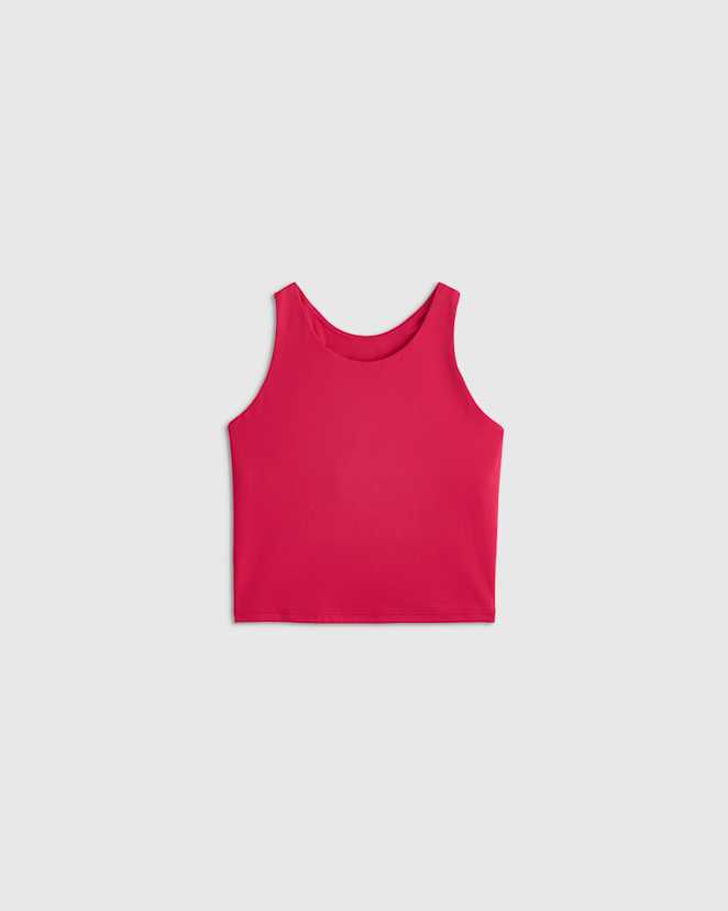 Amaranth Pink Girls Ultra-Form Fitted Tank