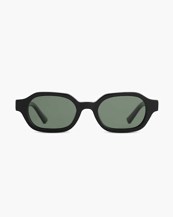 Black with Green lens Sardinia Polarized Acetate Sunglasses