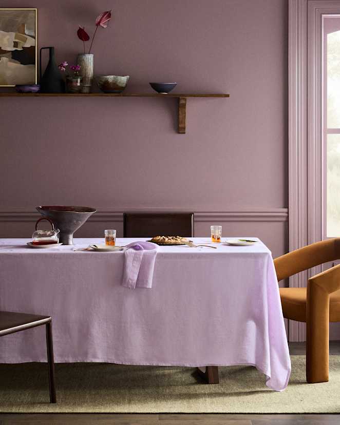 Orchid European Linen Tablecloth